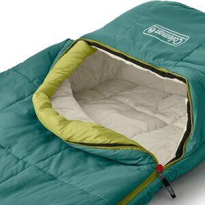 Brand New! Coleman Big Bay 40°F Sleeping Bag, Big & Tall Coletherm Max, Teal